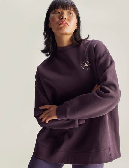 adidas X Stella McCartney Loose Sweatshirt - Mineral Redimages4- The Sports Edit