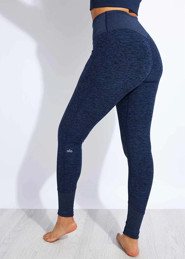 Buy Victoria's Secret PINK Midnight Navy Blue Cotton Twist Waist Full  Length Leggings from Next Luxembourg