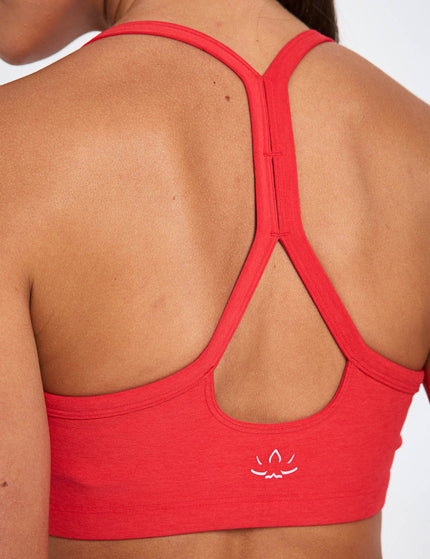 Beyond Yoga Spacedye Slim Racerback Bra - Candy Apple Red Heatherimages3- The Sports Edit