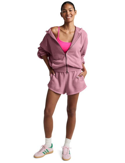 Beyond Yoga Fade Out Full Zip Hoodie - Washed Rich Raspberryimages5- The Sports Edit