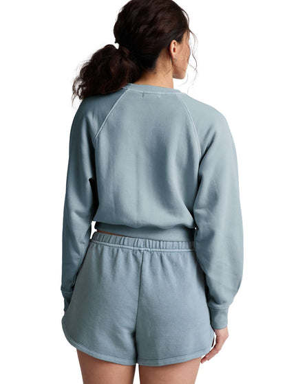 Beyond Yoga Fade Out Sweatshirt - Washed After Dark Navyimages2- The Sports Edit