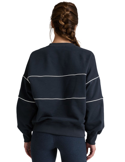 Beyond Yoga LuxeFleece Piper Oversized Sweatshirt - Nocturnal Navyimages3- The Sports Edit