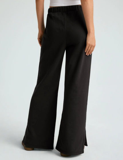 Beyond Yoga Open Ended Mid Rise Wide Leg Pant - Blackimages2- The Sports Edit