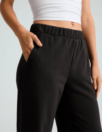 Beyond Yoga Open Ended Mid Rise Wide Leg Pant - Blackimages3- The Sports Edit