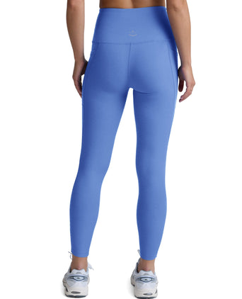 Spacedye Out Of Pocket High Waisted Midi Legging - Wild Flower Blue Heather