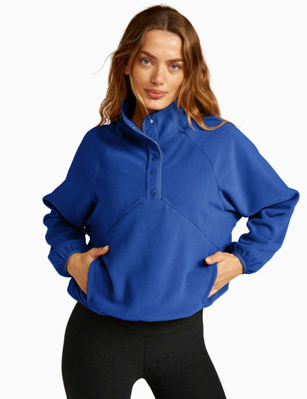 Beyond Yoga Tranquility Pullover - Marine Blueimages1- The Sports Edit