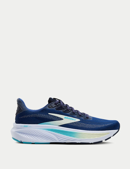 Brooks Ghost 17 - Navy/Green/Turquoiseimages1- The Sports Edit