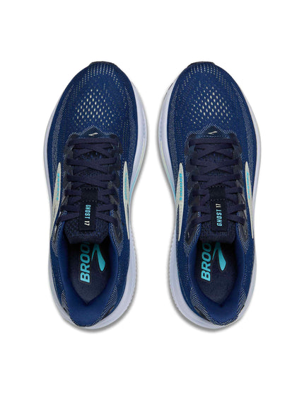 Brooks Ghost 17 - Navy/Green/Turquoiseimages6- The Sports Edit