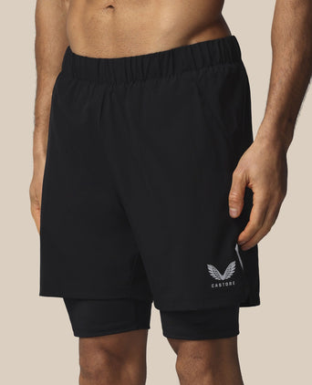 Apex 2-in-1 Woven Shorts - Black