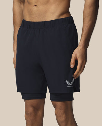Apex 2-in-1 Woven Shorts - Navy