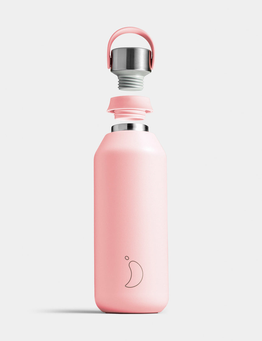 Chilly's | Series 2 Water Bottle 500ml - Blush Pink | The Sports Edit