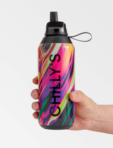 Chilly's Series 2 Flip Water Bottle 500ml - Cosmic Nebulaimages3- The Sports Edit