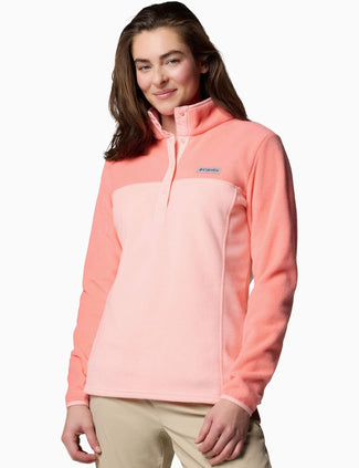 Benton Springs Half Snap Pullover - Pink Sand/Alpenglow