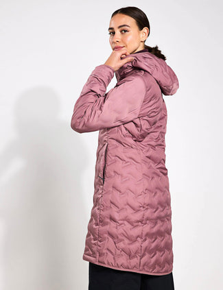 Delta Ridge II Hooded Long Down Puffer - Fig