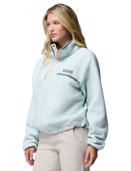 Columbia Helvetia II Cropped Sherpa Half Snap Fleece - Tea Light/Dark Stoneimages5- The Sports Edit