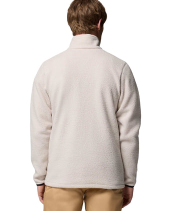 Jasper Ridge Pebbled 1/2 Zip Fleece - Dark Stone/Black
