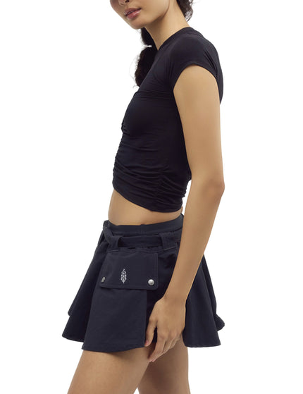 FP Movement Tempo Ruched Short Sleeve Tee - Blackimages3- The Sports Edit