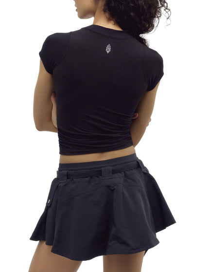 FP Movement Tempo Ruched Short Sleeve Tee - Blackimages2- The Sports Edit