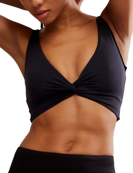 FP Movement Never Better Reversible Twist Crop Light Support Sports Bra - Blackimages4- The Sports Edit