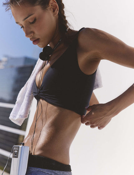 FP Movement Never Better Reversible Twist Crop Light Support Sports Bra - Blackimages7- The Sports Edit