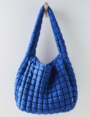 Quilted Carryall Bag - Lapis Blue