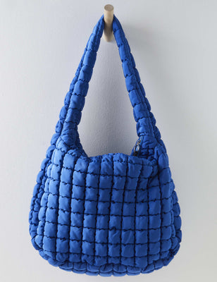 Quilted Carryall Bag - Lapis Blue