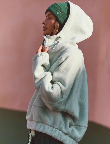 FP Movement Wild And Free Fleece Pullover - Green Teaimages2- The Sports Edit