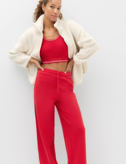 Goodmove Borg Zip Up Longline Fleece Jacket - Ecruimages5- The Sports Edit