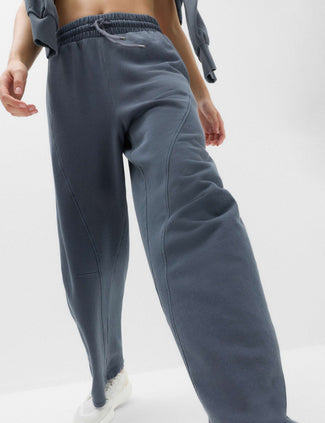 Cotton Rich Garment Dye Barrel Joggers - Nightshade