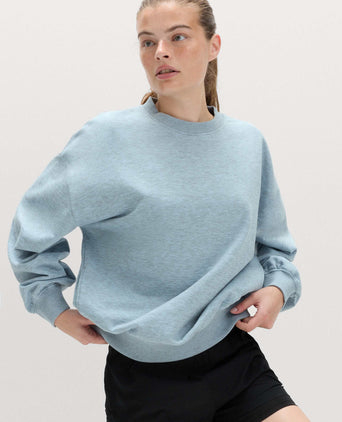 Cotton Rich Oversized Sweatshirt - Powder Blue