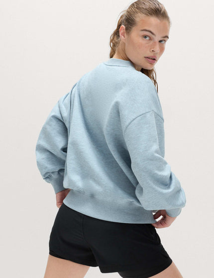 Goodmove Cotton Rich Oversized Sweatshirt - Powder Blueimages2- The Sports Edit