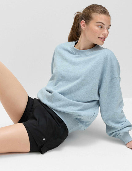 Goodmove Cotton Rich Oversized Sweatshirt - Powder Blueimages7- The Sports Edit