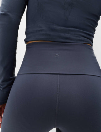 Go Balance Foldover Waist Flared Leggings - Nightshade