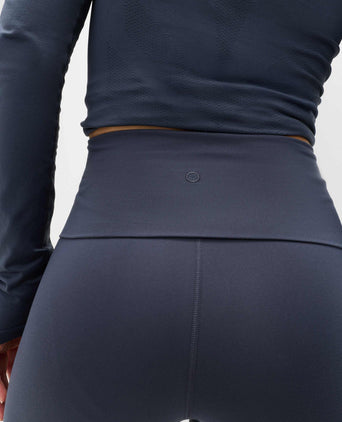 Go Balance Foldover Waist Flared Leggings - Nightshade