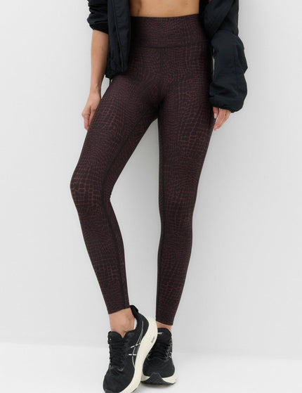 Goodmove Go Move Printed Gym Leggings - Mulberry Miximages1- The Sports Edit