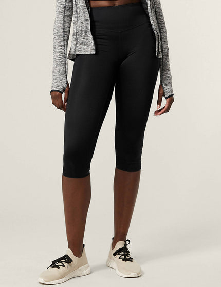 Goodmove Go Train High Waisted Cropped Gym Leggings - Blackimages1- The Sports Edit