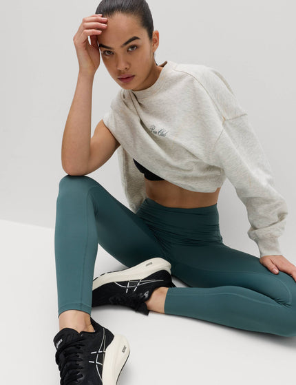 Goodmove Go Train High Waisted Gym Leggings - Smokey Greenimages13- The Sports Edit
