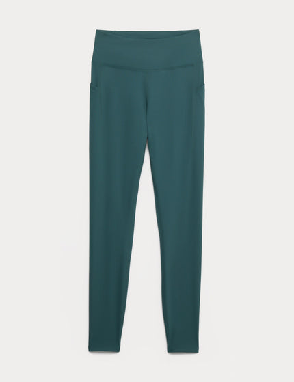 Goodmove Go Train High Waisted Gym Leggings - Smokey Greenimages15- The Sports Edit