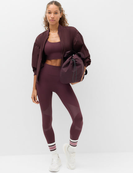 Goodmove Woven Stormwear Bomber Jacket with Stretch - Mulberryimages6- The Sports Edit