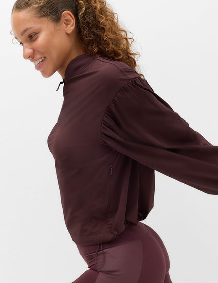 Goodmove Woven Stormwear Bomber Jacket with Stretch - Mulberryimages5- The Sports Edit