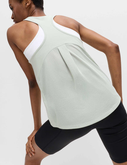 Goodmove Modal Blend Pleat Back Relaxed Vest Top - Soft Greenimages2- The Sports Edit