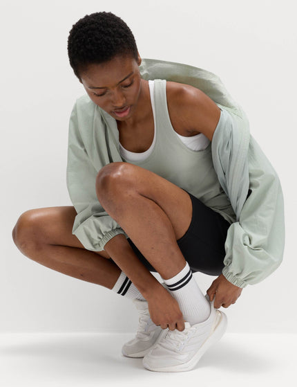 Goodmove Modal Blend Pleat Back Relaxed Vest Top - Soft Greenimages4- The Sports Edit