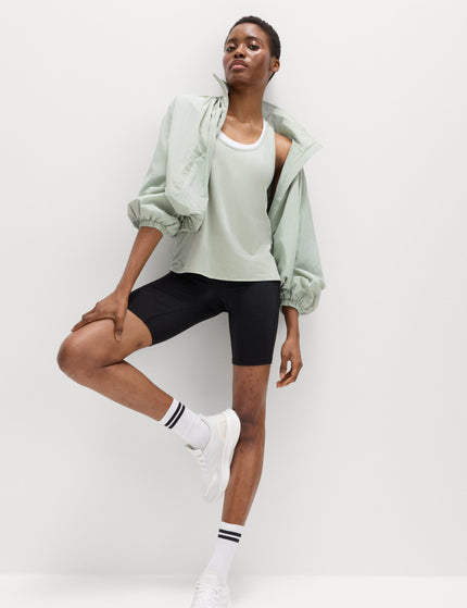 Goodmove Modal Blend Pleat Back Relaxed Vest Top - Soft Greenimages6- The Sports Edit