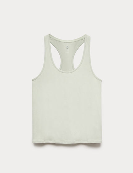 Goodmove Modal Blend Pleat Back Relaxed Vest Top - Soft Greenimages7- The Sports Edit