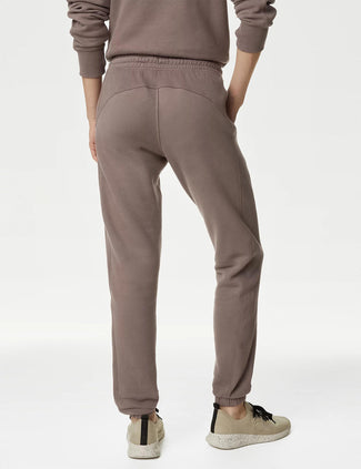 Rib Joggers - Taupe