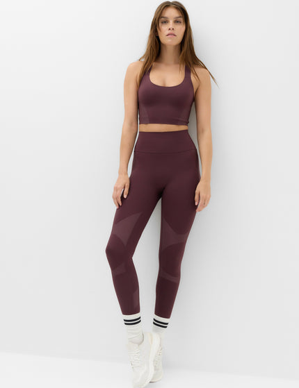 Goodmove Shimmer Scoop Neck Racer Back Bra Vest - Mulberryimages5- The Sports Edit