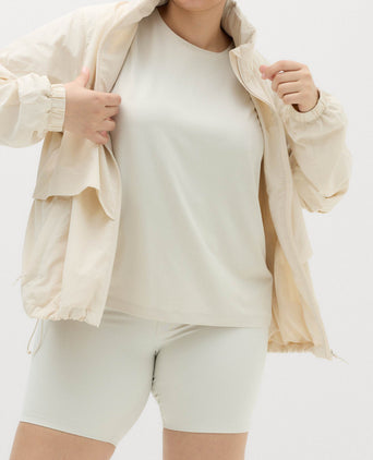 Stormwear Funnel Neck Rain Jacket - Ecru