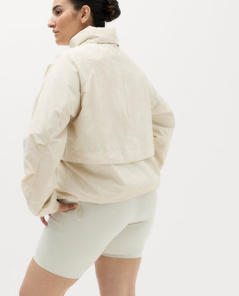 Stormwear Funnel Neck Rain Jacket - Ecru