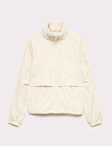 Goodmove Stormwear Funnel Neck Rain Jacket - Ecruimages6- The Sports Edit