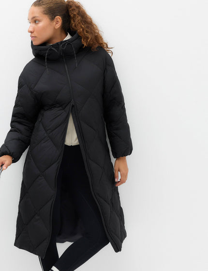 Goodmove Stormwear Hooded Longline Puffer Coat - Carbonimages1- The Sports Edit